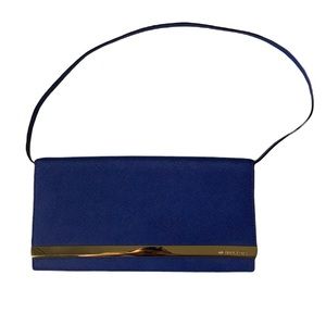NWOT Michael Kors Royal Blue and Gold Purse